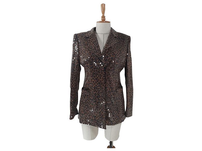 Escada Sequin Blazer Silk Polyester Multiple colors