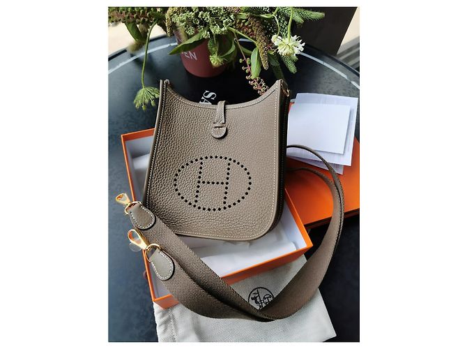 Borsa Hermès Evelyne Mini Beige