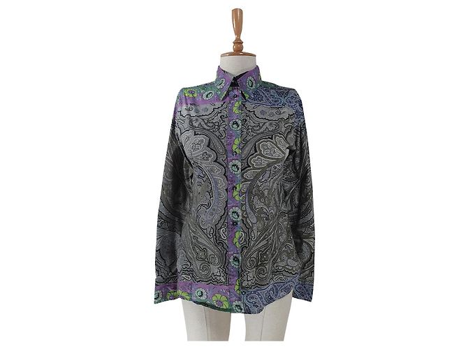 Camicia Etro in cotone multicolore IT 46