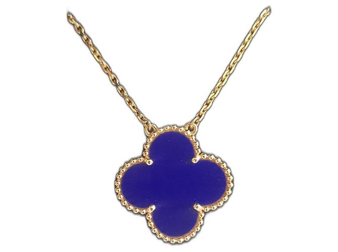 Van Cleef & Arpels Magic Alhambra Pendant Blue 