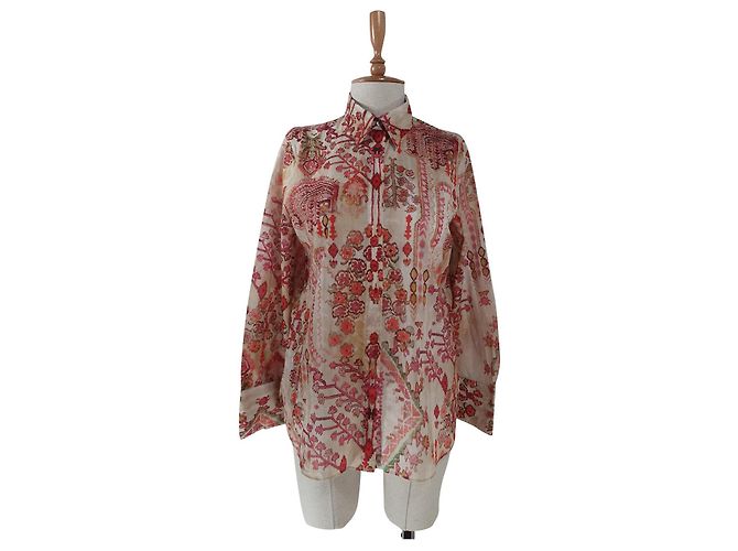 Massimo Dutti Camisa de algodón Multicolor 