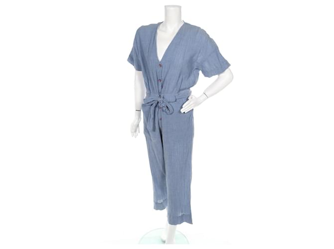 Sessun Jumpsuits Blue Cotton  ref.585431