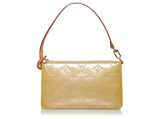 Louis Vuitton Louis Vuitton Lexington White Vernis Leather Handbag