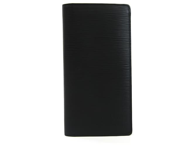 Louis Vuitton Portefeuille Brazza Black Leather  ref.585976