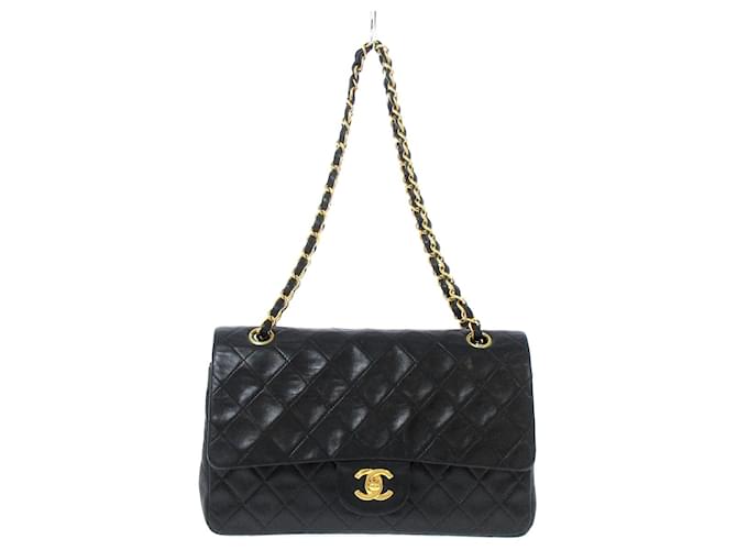 Chanel Timeless Black Leather  ref.586024