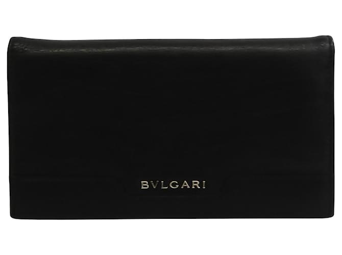 Bulgari Negro Cuero  ref.586041