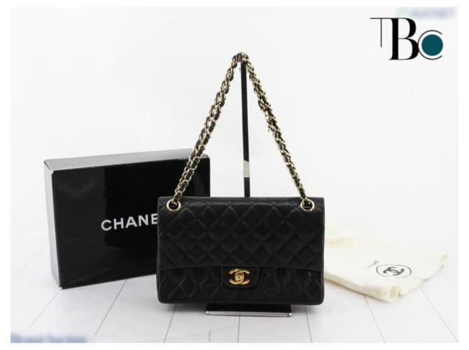 Classique Chanel Timeless Cuir Noir  ref.586121