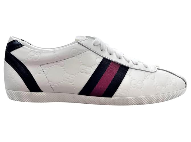 Sneakers Gucci ACE Bianco Pelle  ref.586271