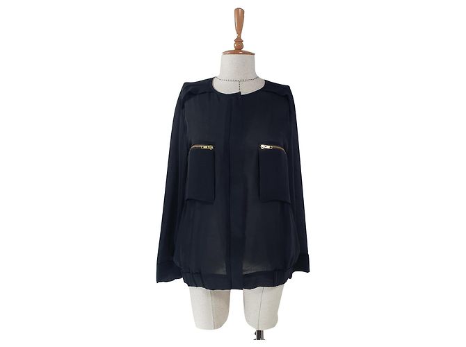Camicia Lullalei nera trasparente By Malene Birger Nero