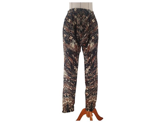 Autre Marque Pantalones de seda Eight New York Multicolor