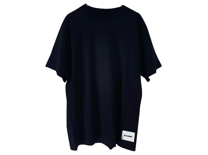 Jil Sander Camisetas Negro Algodón  ref.586387