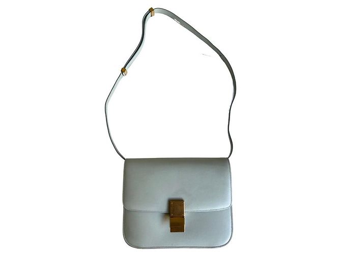 Bolsa Classic Box Céline em Couro Verde Claro