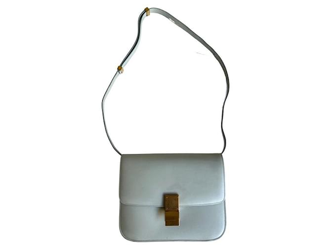 Classic Box Céline Sac Box Classique Cuir Vert clair  ref.586424