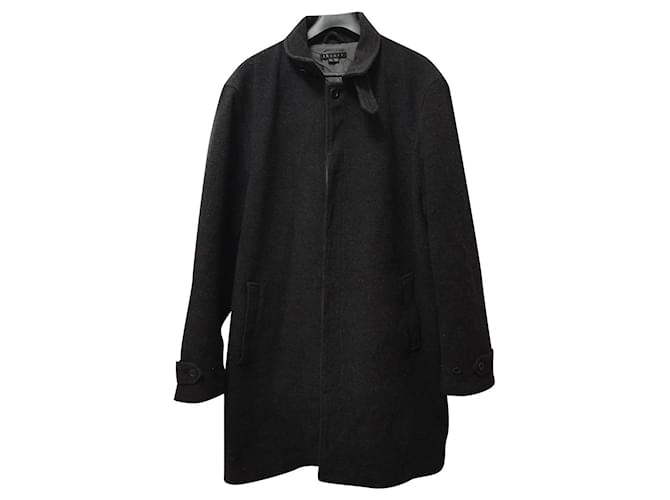 Theory Men Coats Outerwear Dark grey Wool  ref.586461
