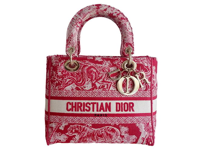 Christian Dior travel bag Dark red Cloth ref.102506 - Joli Closet