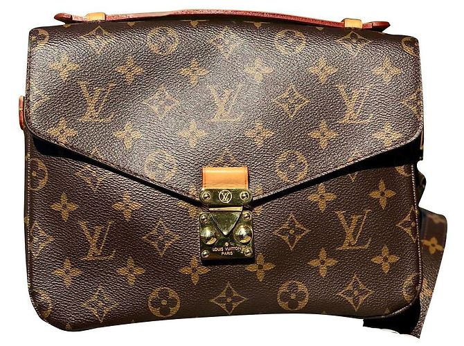 Sac à main Louis Vuitton Metis en cuir marron