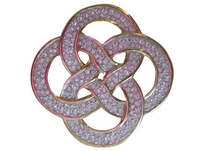 Spilla Swarovski in placcato oro e cristalli D'oro