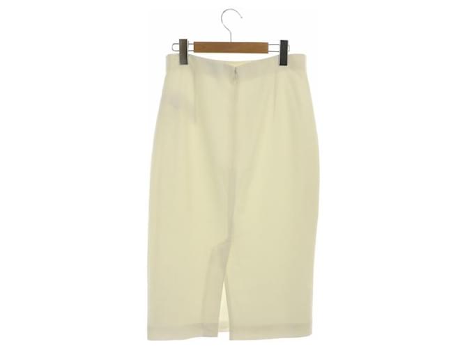 Alexander Mcqueen Skirts White Silk Rayon  ref.586529
