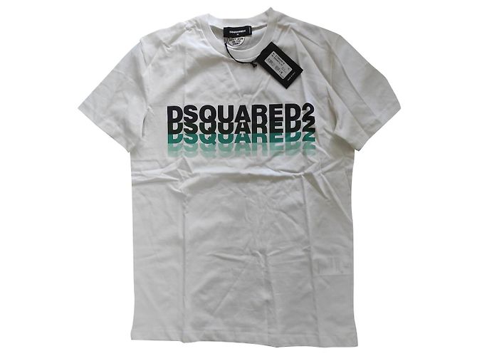 T-shirt de algodão branco Dsquared2 Masculino M