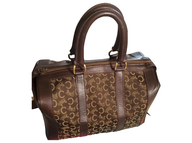 Bolsa de mão Céline Doctors em couro marrom