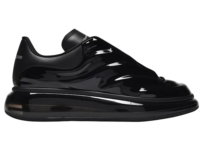 Alexander Mcqueen Sneakers Oversize in Pelle Nera Nero ref.587053 Joli Closet