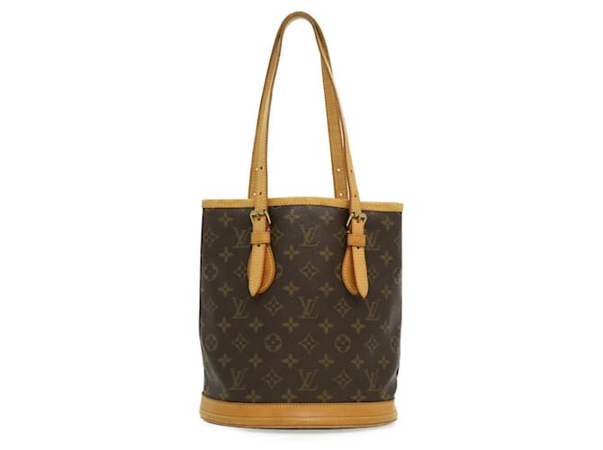 Louis Vuitton Bucket Brown Cloth  ref.587071