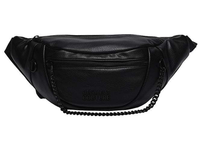 Autre Marque Logo Chain Belt Bag Black  ref.587120