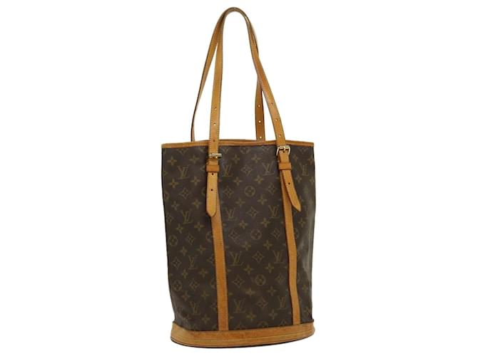 Louis Vuitton Bucket Brown Cloth  ref.587321