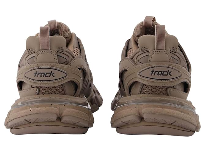 Balenciaga Track Sneakers aus grünem Leder Khaki  ref.587433