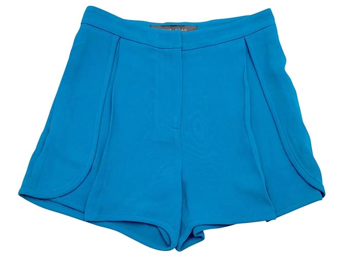Elie Saab shorts in ocean blue Rayon Cellulose fibre  ref.587511