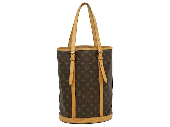 Louis Vuitton Bucket Brown Cloth  ref.587615