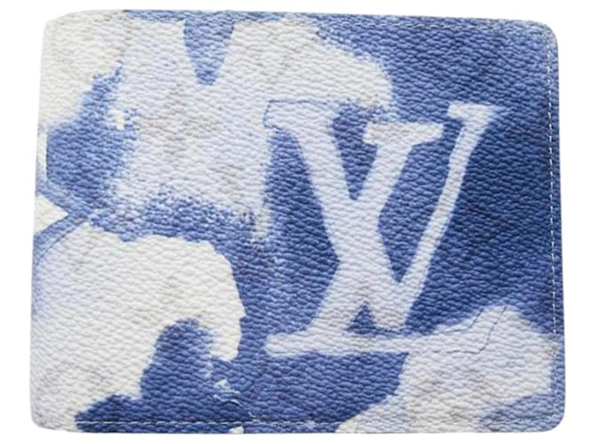 Louis Vuitton Multiple Wallet Monogram Blue