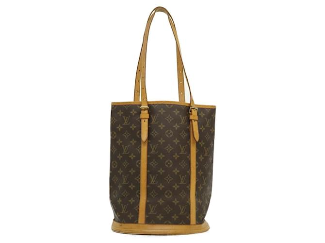 Louis Vuitton Bucket Brown Cloth  ref.587821