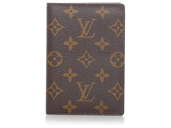 Louis Vuitton Passport Cover 14145 Brown Unisex Monogram Canvas
