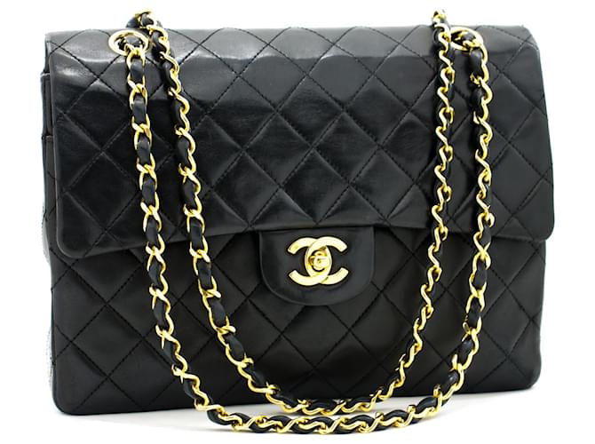 Classique Chanel Timeless Cuir Noir  ref.588036