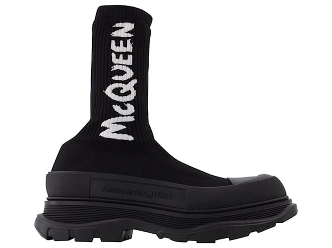 Alexander Mcqueen Sock Boots in Black  ref.588074