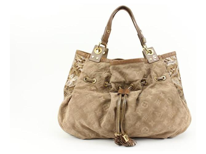 Louis Vuitton Brown Suede x Patent Irene Coco Hobo Bag Leather ref