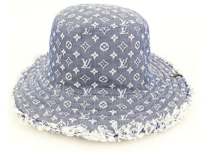 Bucket Louis Vuitton Monogramm Denim Eimer Hut Bobbygram Cap Selten Jean Sun Visor