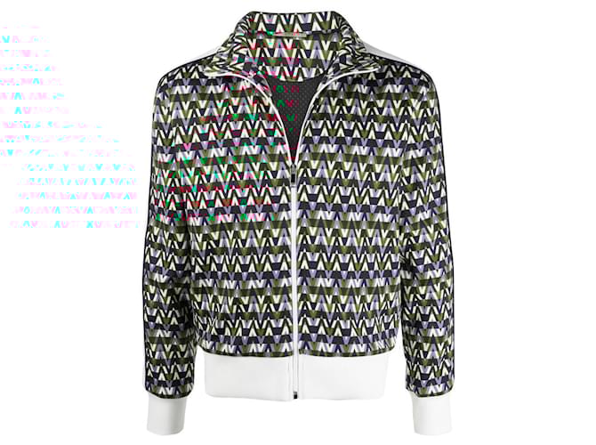 Valentino Garavani Valentino Veste de sport à imprimé Optical Valentino Synthetic  ref.588409