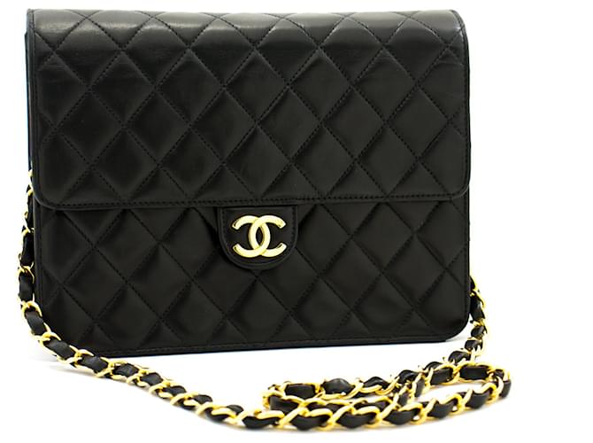 Chanel Timeless Black Leather  ref.588584