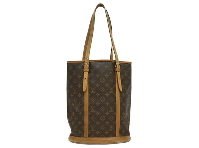 Louis Vuitton Bucket Brown Cloth  ref.588631