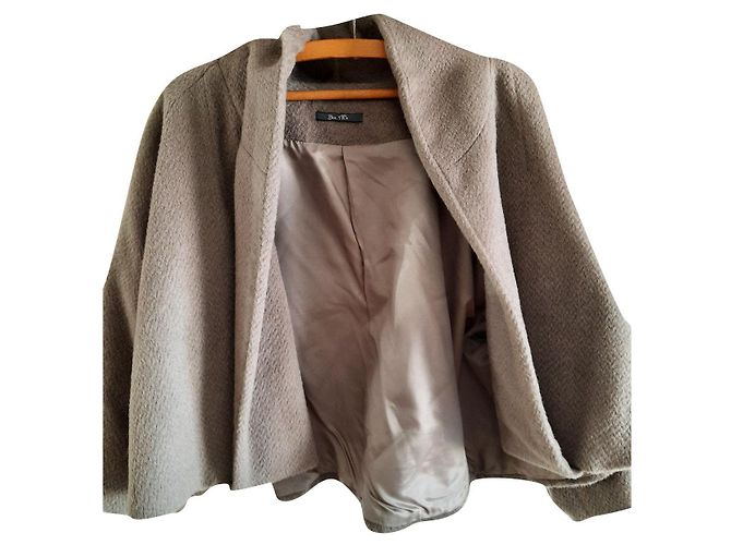 Bel Air Jacke aus Wolle Dunkelgrau L Anthrazitgrau