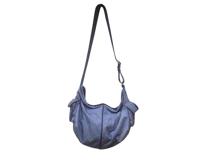 Autre Marque Borbonese borsa tracolla tote bag Blu chiaro