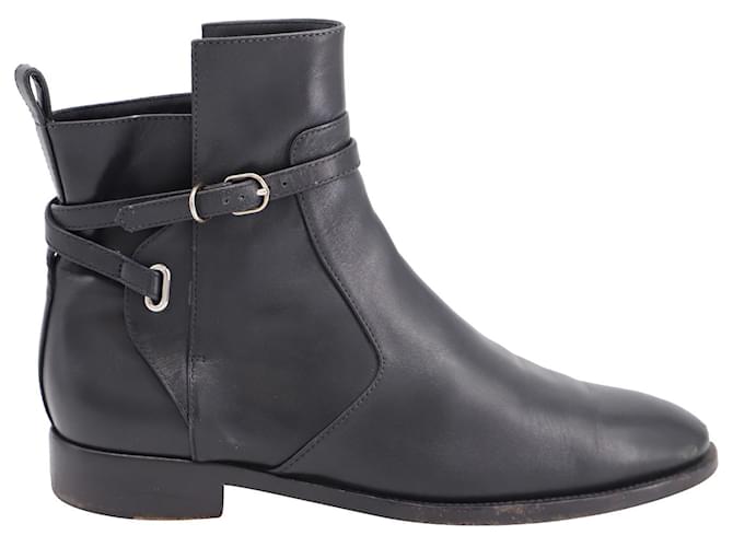 Balenciaga Papier Chelsea Ankle Boots in Black Leather   ref.589278