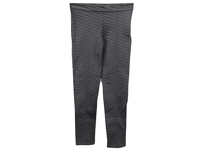 Max Mara Dotted Textured Pants in Grey Nylon Polyamide  ref.589358