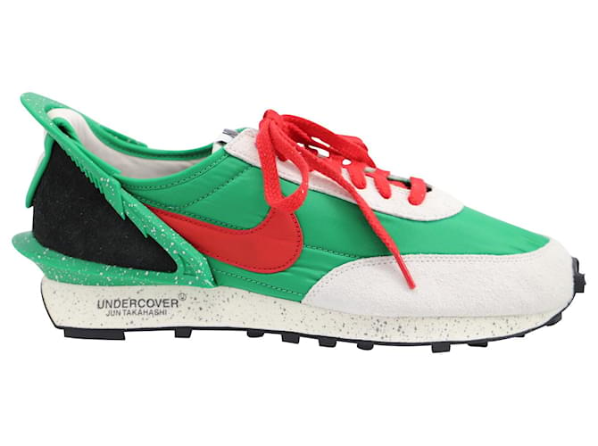 Autre Marque Nike x Undercover Daybreak Sneakers in Lucky Green Red Mehrfarben Nylon  ref.589456
