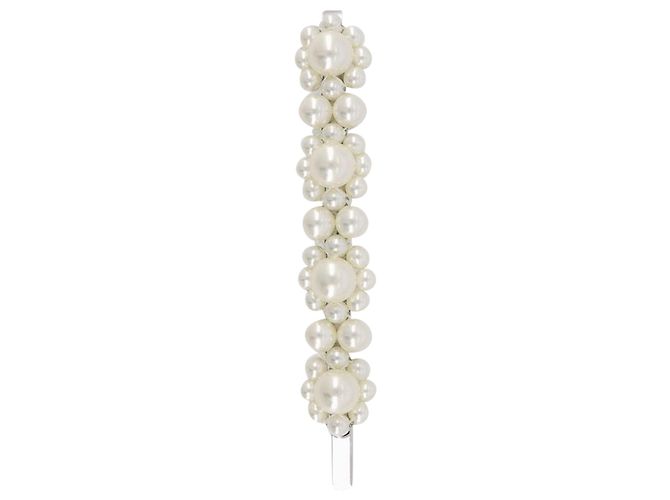 Barrettes à Cheveux Fleur Moyenne - Simone Rocha - Perle - Blanc