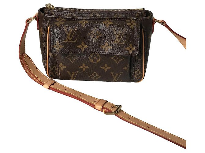 Louis Vuitton Viva Cite PM Borsa a Tracolla Monogram Marrone Marrone scuro