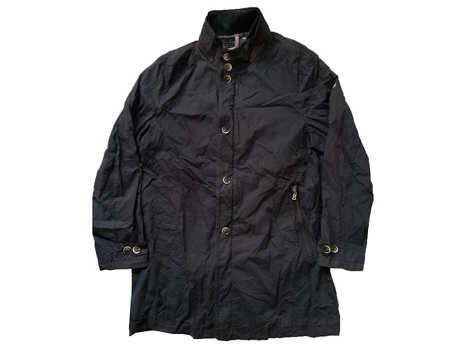 Bogner Classic Fit Light & Thin Dark Blue Cotton Summer Coat