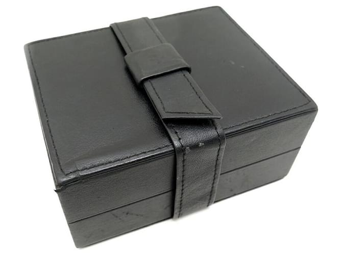 VINTAGE BOX WATCH VACHERON CONSTANTIN IN BLACK LEATHER WATCH BOX CASE  ref.589530